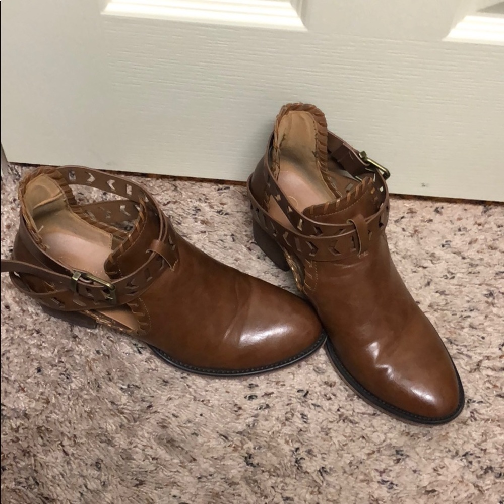 Brown booties